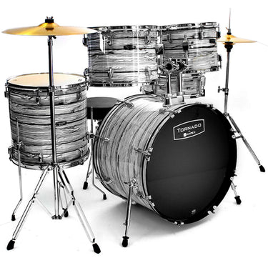 Bateria Mapex Tornado 5 Pzas White Wood Grain  14